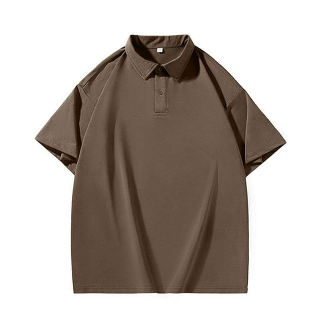 pstuiky camisetas de manga corta para hombre, Camiseta holgada con cuello de listones para hombre Blusa holgada con cuello en V camisas casuales para hombre xxl