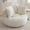 White, variant on MDQMD 45"Oversized Bean Bag Chair Round with Armrests Corduroy Fabric 3 Pillows Comfy Lazy Sofa for Adults Giant Bean Bag Chair for Living Room Bedroom Gaming Reading Nook White