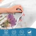 thumbnail image 7 of Coolnut 24 Inch Length Kitchen Curtains Wildflowers 2 Panels Half Window Sheer Curtains Rod Pocket Farmhouse Short Drapes for Bathroom Cafe Basement Home Decor, 7 of 7