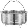 thumbnail image 1 of Cesta de Vapor Acero Inoxidable Inserto Metal Rejilla para Colador Frutas y Verduras con Asa, 1 of 5