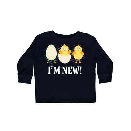 

Inktastic New Baby Outfit Spring Chicks Easter Gift Toddler Boy or Toddler Girl Long Sleeve T-Shirt