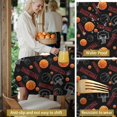 thumbnail image 5 of Basketball and Hoop Black Pattern Round Tablecloth 60"x60", Wrinkle Resistant Wipeable Table Cover for Kitchen Dining Room Picnic Patio and Party, 5 of 6