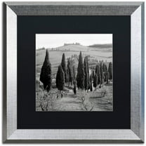 Trademark Fine Art "Tuscany IV" Canvas Art by Alan Blaustein, Black Matte, Silver Frame