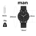 thumbnail image 2 of Resicozy Womens Watches Elegant Small Wrist Ladies Watch Mesh Bracelet Quartz Watch 2026 Black Small, 2 of 4