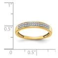 thumbnail image 2 of 14K Yellow Gold Ring Band Diamond Round, Size 9, 2 of 2