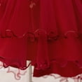 thumbnail image 6 of Vividxx Girls Dress Satin Girl Dress With Puffed Sleeves For Birthday Party Christening And 9-10 Years, 6 of 9