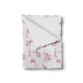 thumbnail image 2 of Eiffel Soft Flannel Fleece Blanket, Spring Inspiration Pink Flowers Bouquet and Paris Landmark on Polka Dots, Cozy Plush for Indoor and Outdoor Use, 60" x 80", Pale Pink Green White, by Ambesonne, 2 of 6