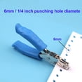 thumbnail image 3 of Yippzo 1/4 inch Single Hole Punch Metal Handheld Small Paper Punch with Soft Grip Handle for Circle Holes for DIY Craft Tag in Home, Office, Classroom, 3 of 14