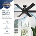 thumbnail image 6 of Hunter 52 inch Kennicott Luxe Gold Damp Rated Ceiling Fan and Wall Control, 6 of 15