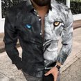 thumbnail image 1 of Camisa Casual De Manga Larga Con Estampado Animal, 1 of 6