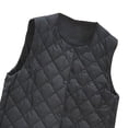 thumbnail image 4 of Women Quilted Casual Vest Lightweight Packable Sleeveless Jacket V-neck Windbreaker Down Fashionable Diamond-shaped Thermal, 4 of 5