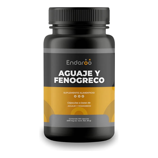ENDAROO Aguaje Y Fenogreco 100 Capsulas | Suplemento Alimenticio | 500mg por Capsula | Ingredientes Naturales