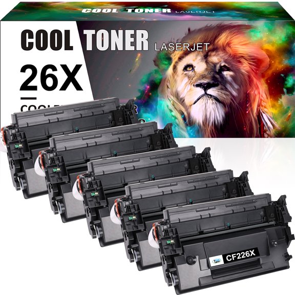 Ink realm Compatible Toner Cartridge for HP 26X CF226X 26A CF226A Laserjet Pro M402n M402dn MFP M426fdw M426fdn M426dw M402 M426 Printer Ink (Black, 5-Pack)