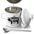 thumbnail image 1 of Recipiente de grasa para tocino PGYARD Mini, 450 ml, esmaltado con colador, 1 of 7