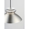 thumbnail image 2 of 11359WTBP Maxim Lighting Nordic-One Light Pendant-14.25 Inches wide by 8 inches high-Brushed Platinum Finish    -Traditional Installation, 2 of 5