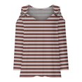 thumbnail image 4 of RXIRUCGD Chemise Décontractée à Rayures à Manches Longues pour Femmes, Marron, Taille : m, 4 of 5