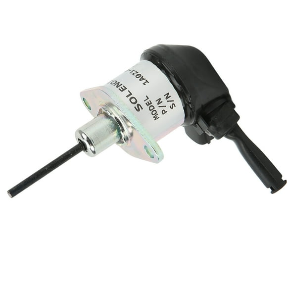 Fuel Shutoff Solenoid 1A021 60017 Excavator Flameout Solenoid Stop Valve Replacement for Kubota L2800 L3130 L3200