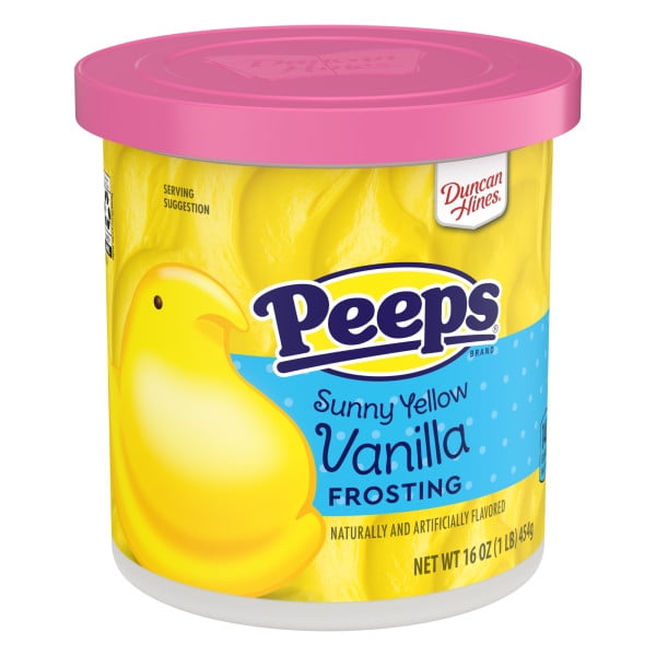 Duncan Hines PEEPS Sunny Yellow Vanilla Frosting, 16 oz. - Walmart.com