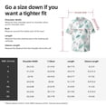thumbnail image 5 of Gukieu Leaf Print Green Print Men's Short-sleeved Shirts, Button-down Pocket Shirts, T-shirts, Beach Vacation Travel Summer Clothing-4X-Large, 5 of 5