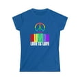 thumbnail image 4 of Human LGBTQ Rainbow Flag Lesbian Gay Pride Ally Womens T Shirts, 4 of 8