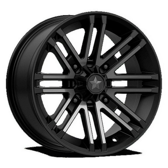 MSA Offroad Wheels Aluminum Rim M40 ROGUE 14X7in Satin Black Titanium Tint Finish, M40-04710