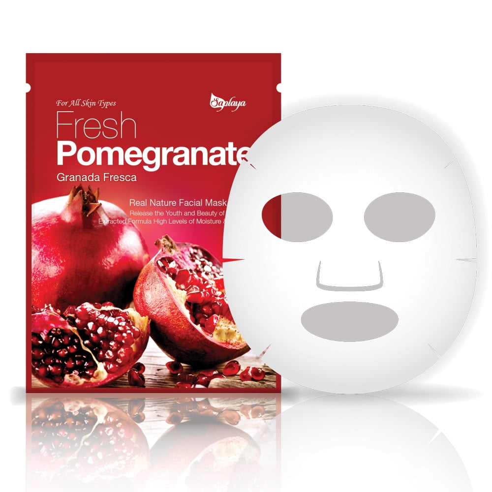 FRESH POMEGRANATE For All Skin Types Anti Aging MOISTURE & NUTRITION Facial Mask 25 mL