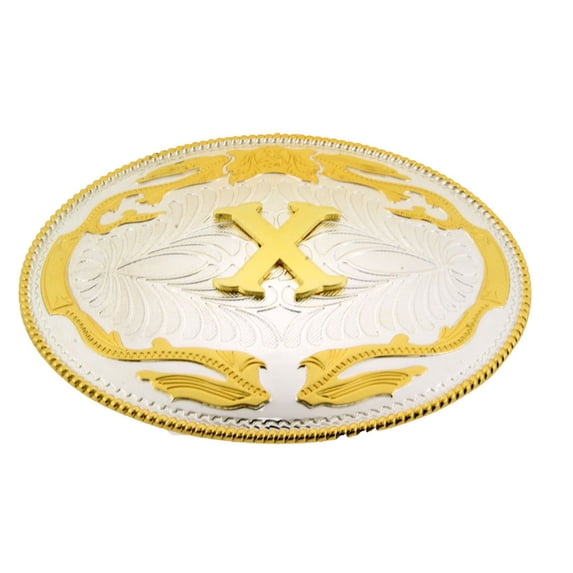 Initial Belt Buckles Western Cowboy Rodeo Texas Style Metal Fashion Costume New