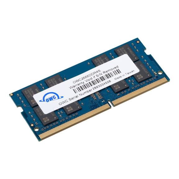 OWC 32GB DDR4 SDRAM Memory Module - 32 GB (1 x 32GB) - DDR4-2666/PC4-21300 DDR4 SDRAM - 2666 MHz - CL19 - 1.20 V - 260-pin - SoDIMM
