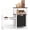 White, variant on 30.6Long x 26.2 High Elevated Dog Bowl Stand with Pet Food Storage Organizer, Adjustable Raised Feeding Station with Toy Basket for Large Medium Small Dogs and Cats, White