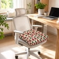 thumbnail image 3 of Christmas Tufted Chair Cushion, Soft Seat Pad with Festive Snowflake Tree Candy Cane Print, for Winter Holiday Dining Kitchen, 3 of 4