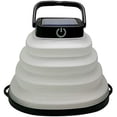 thumbnail image 1 of Lannado Light Solar Powered LED Camping Lantern Waterproof fold Portable Lanterns Collapsible Design for LED Camping Lantern Lights Rechargeable Battery (Black, Warm Light), 1 of 1