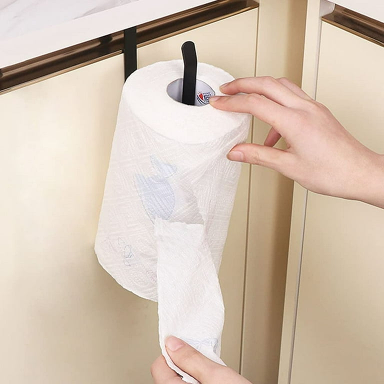 Kitchen Tissue Holder Paper Shelf Towel Holder Home Roll Paper Hanging Rack  Kitchen Bathroom Cabinet Door Hook Holder Organizer - AliExpress