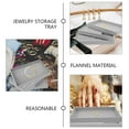 thumbnail image 3 of DEEPCRAFF 3-Piece Reusable Grey Jewelry Organizer , Stackable Storage for Tabletop and Drawer Use, 3 of 8