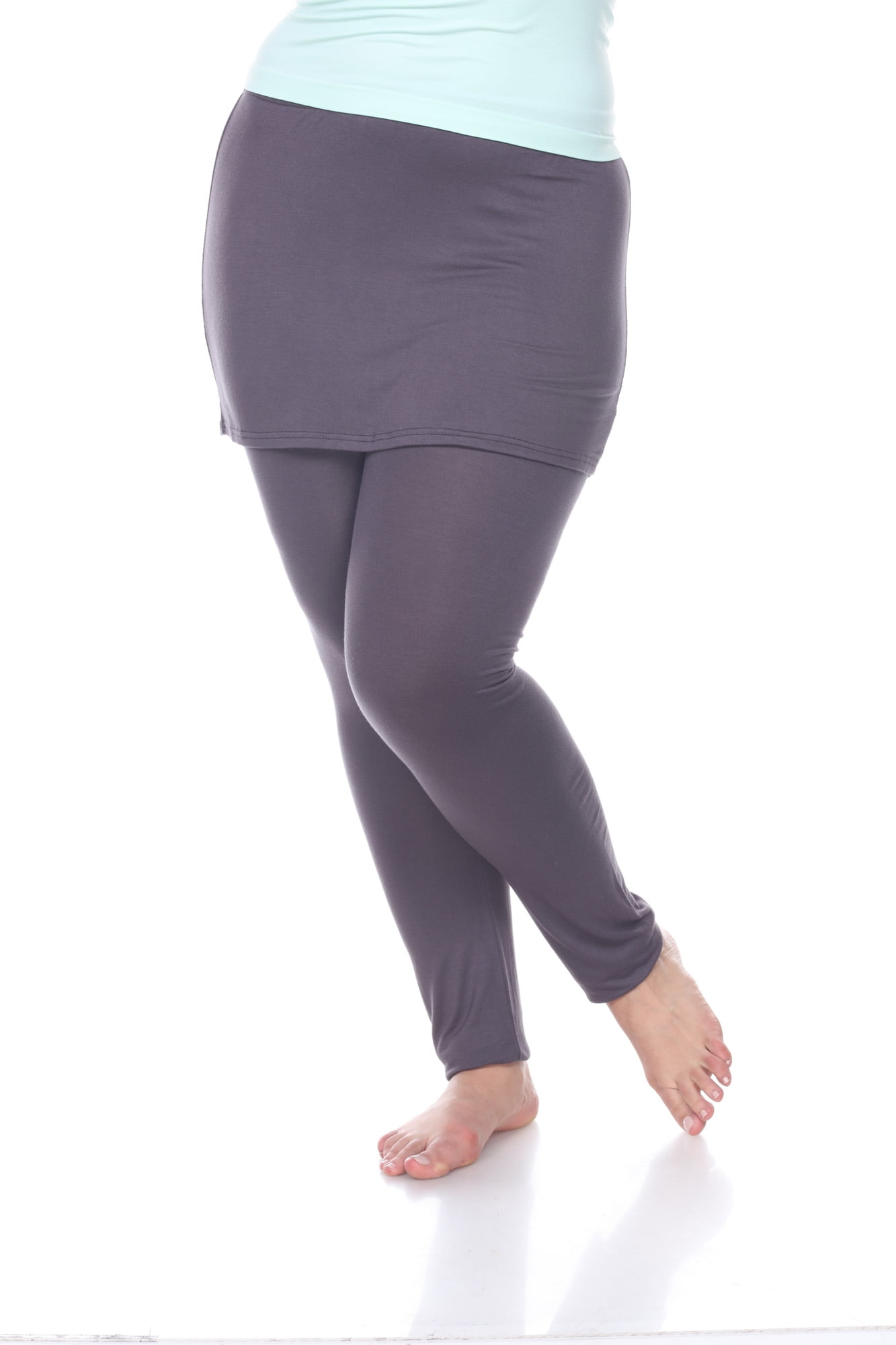 Women's Plus Skirted Leggings - Walmart.com