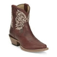 thumbnail image 2 of Justin Boots Womens Isabella Embroidered Snip Toe Cowboy  Ankle Dress Boots, 2 of 5