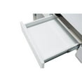 thumbnail image 5 of Maklaine Modern Engineered Wood Writing Desk in Glossy White, 5 of 5