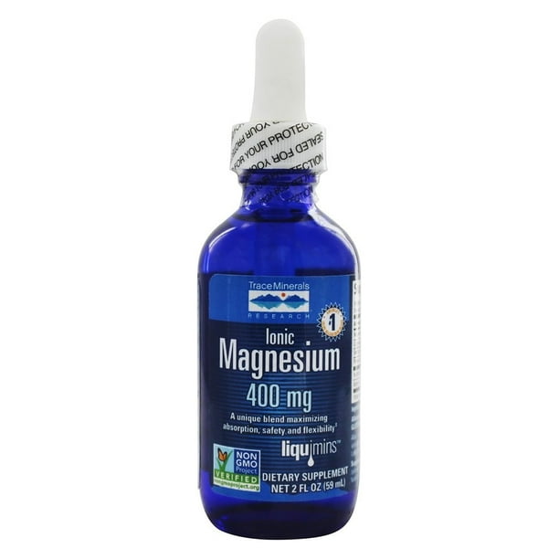 Trace Minerals Research Liquid Ionic Magnesium 400 mg. 2 oz