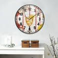 thumbnail image 2 of Yayeee Wall Clock Battery Operated 9.5" Silent Non-Ticking for Living Room, Beach Crab, 2 of 8
