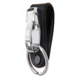 thumbnail image 1 of Cinturón de piel vacuna auténtica clave Etiquetas Cadenas Acero inoxidable doble anillo estilo para los hombres, 1 of 5