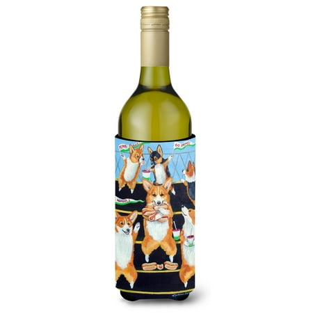 

Caroline s Treasures 7286LITERK Go Team Corgi Pembroke Wine Bottle Hugger Wine Bottle multicolor