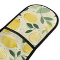 thumbnail image 2 of Dailycode Double Sided Oven Mitt with Loop Heat Resistant Kitchen Long Potholders 7" x 35" Hand Drawn Lemon and Leaf, 2 of 6