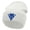 White, variant on Wolf Embroidered 12 inch Acrylic Cuffed Long Beanie - Black OSFM