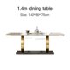 thumbnail image 1 of Italian Classic Design Fashion Popular Nordic Home Furniture Small Apartment Dining Table And Chairs Combination Household My Lux Decor Round, 1 of 12