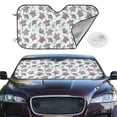 thumbnail image 2 of Fotbe Tribal Style Turtle Car Windshield Sunshade | Sun Visor Protector Front Window Shade, Keeps Out UV Rays, Keeps Your Vehicle Cool-, 2 of 7
