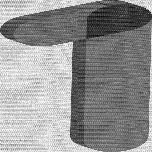 Ahgly Company Tapis d'Intérieur Lavable en Machine Carré Transitionnel Argent Platine Gris, 5 Pieds Carré