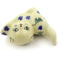 thumbnail image 2 of Polish Pottery 3¼-inch Cat Figurine (Boo Boo Kitty Paws Theme) Hand Painted in Boleslawiec, Poland + Certificate of Authenticity, 2 of 6