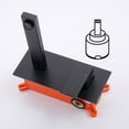 thumbnail image 4 of Wall Mount Faucet for Bathroom Sink or Bathtub, Single Handle 2 Holes Brass Rough-in Valve Included, Matte Black, 4 of 7