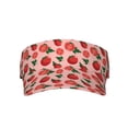 thumbnail image 2 of Kdxio Tomatoes Print Sun Visor Hat Golf Visor Adjustable Velcro Outdoor Sports Cap for Men Women, 2 of 7
