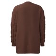 thumbnail image 5 of Cardigan Sweaters for Women Fall Winter Long Sleeve Loose Casual Open Front Knit Cardigans Sweater Coat, 5 of 6