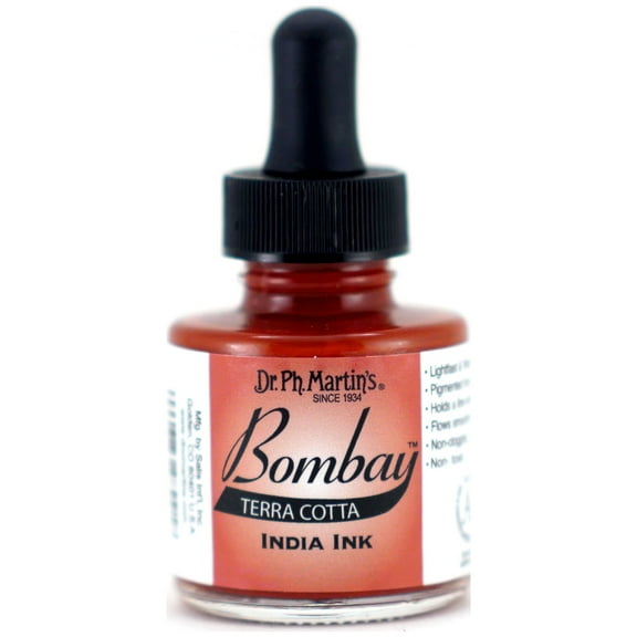 Dr. Ph. Martin's Bombay India Ink, 1.0 oz, Terra Cotta (22BY)
